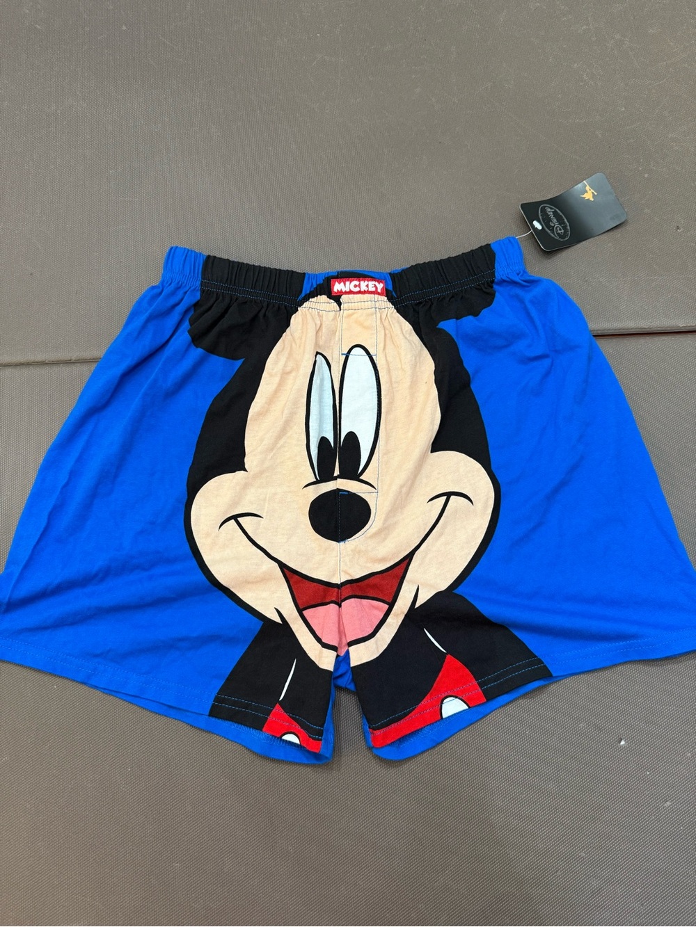 Disney Mickey Mouse Boxer Shorts Big Graphic 100% Cotton NWT Men’s Small